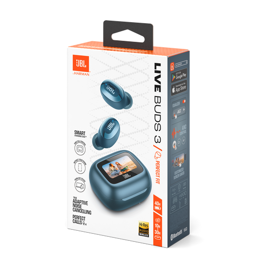 JBL Live Buds 3 - Blue - True wireless Noise Cancelling bud-type earbuds - Detailshot 15 image number null